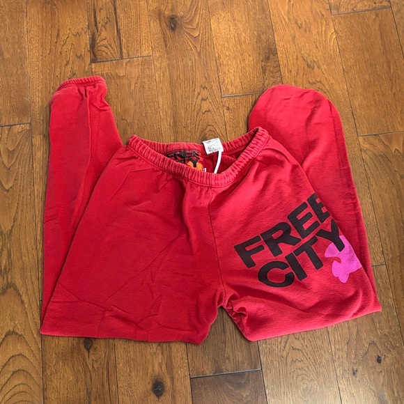 Freecity Bold Red Joggers - Picture 1 of 5